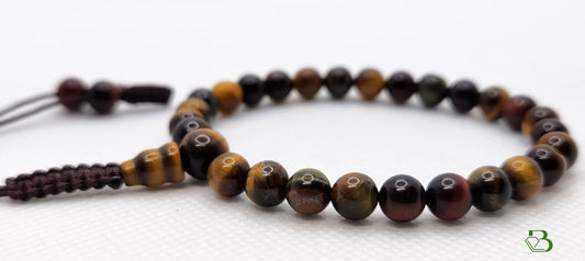 Colourful Tiger Eye Gemstone Mala Bracelet - Breathe Jewellery and Holistic's