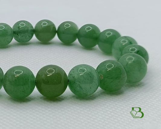 Green Aventurine Gemstone Mala Bracelet - Breathe Jewellery and Holistic's