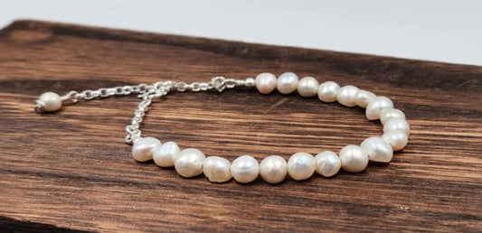 Handmade Cream Freshwater Pearl Bracelet