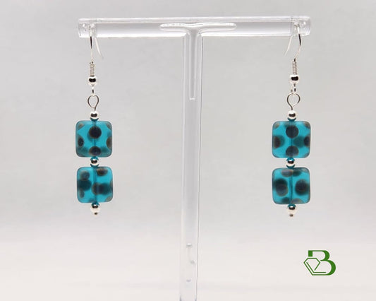 Sterling Silver Peacock Design Earrings