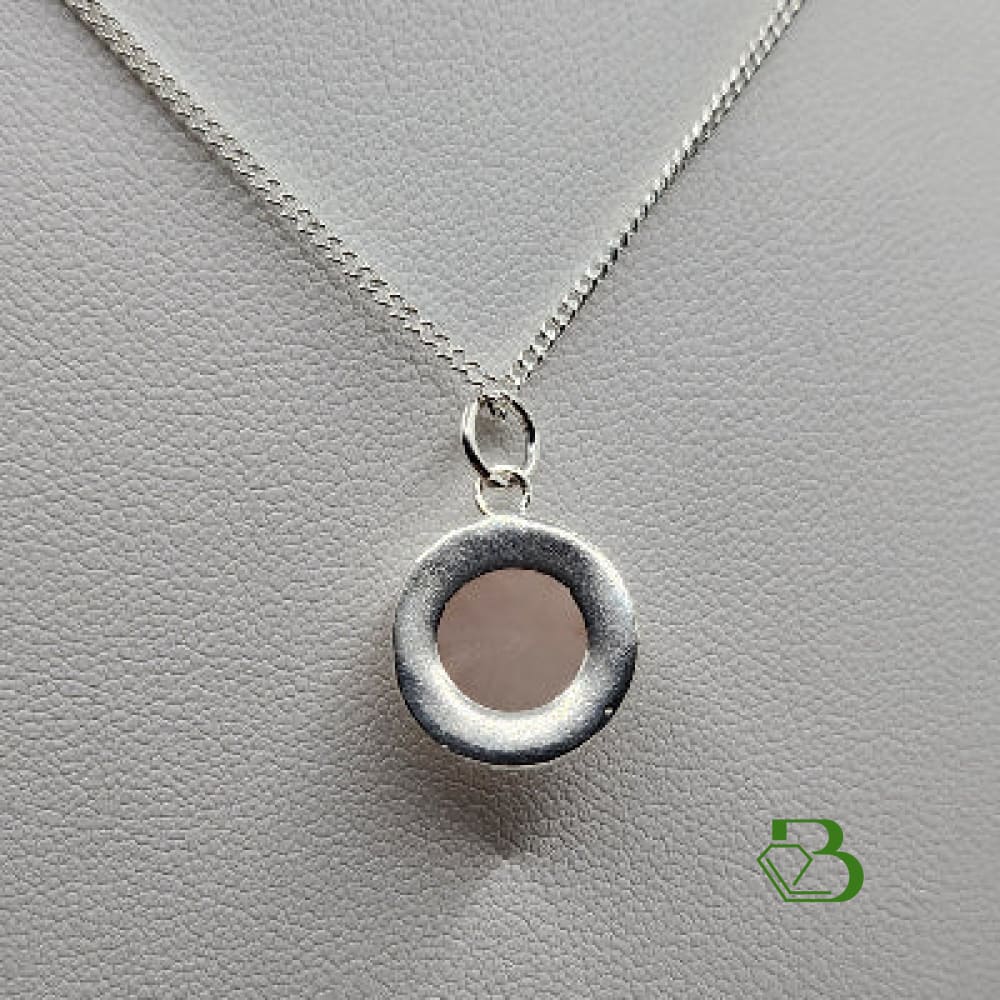 Sterling Silver Rose Quartz Pendant - Breathe Jewellery and Holistic's