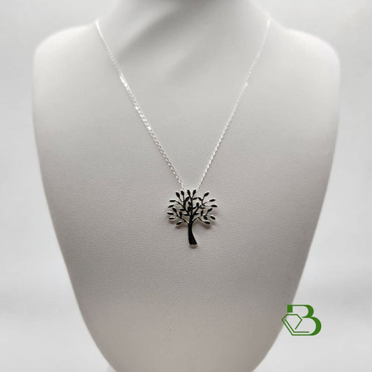 Sterling Silver Tree Of Life Pendant - On Display
