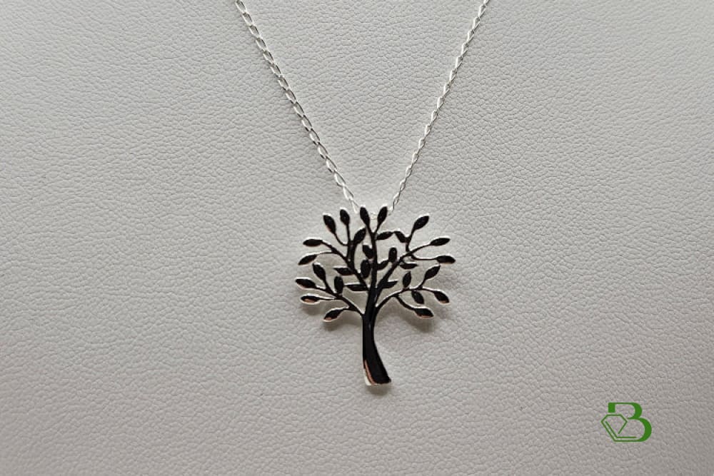Sterling Silver Tree Of Life Pendant - Close View