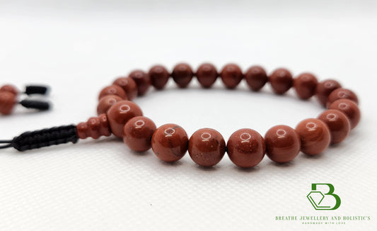 Red Jasper Gemstone Mala Bracelet