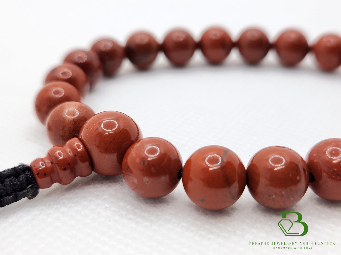 Red Jasper Gemstone Mala Bracelet