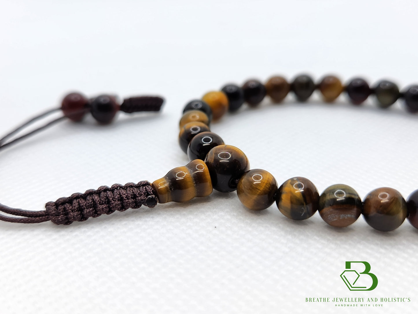 Colourful Tiger Eye Gemstone Mala Bracelet