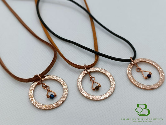 2 Way Mini Copper Pendant - Breathe Jewellery and Holistic's