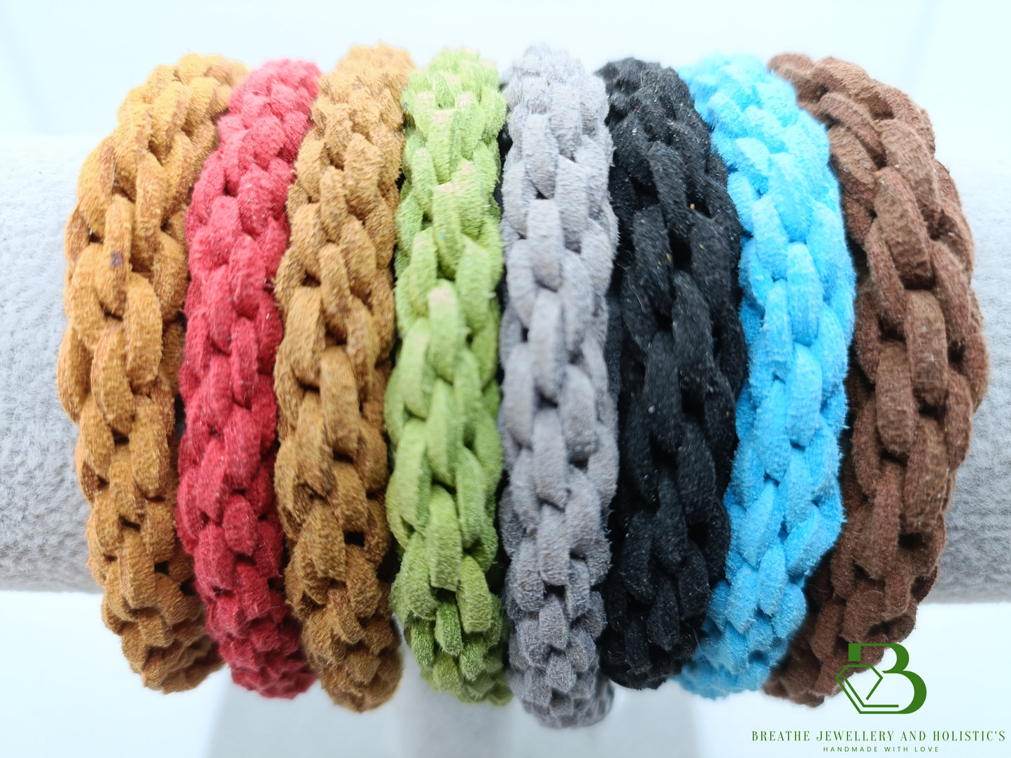 all colours faux suede bracelets