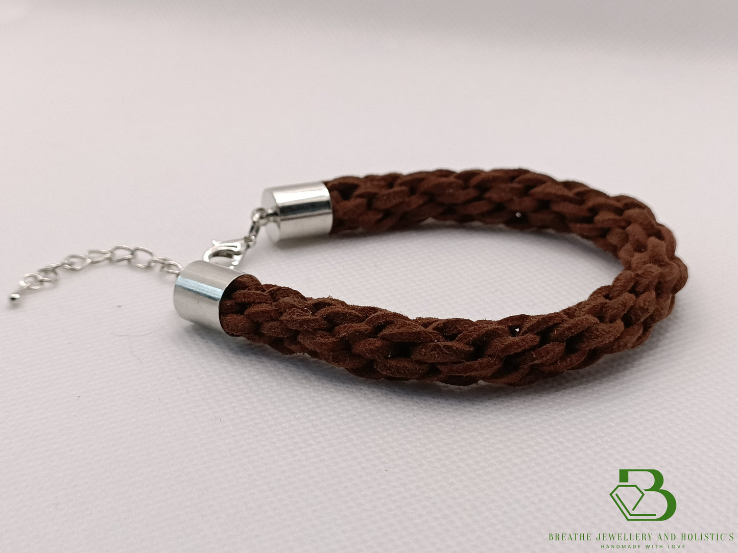 chocolate brown faux suede bracelets