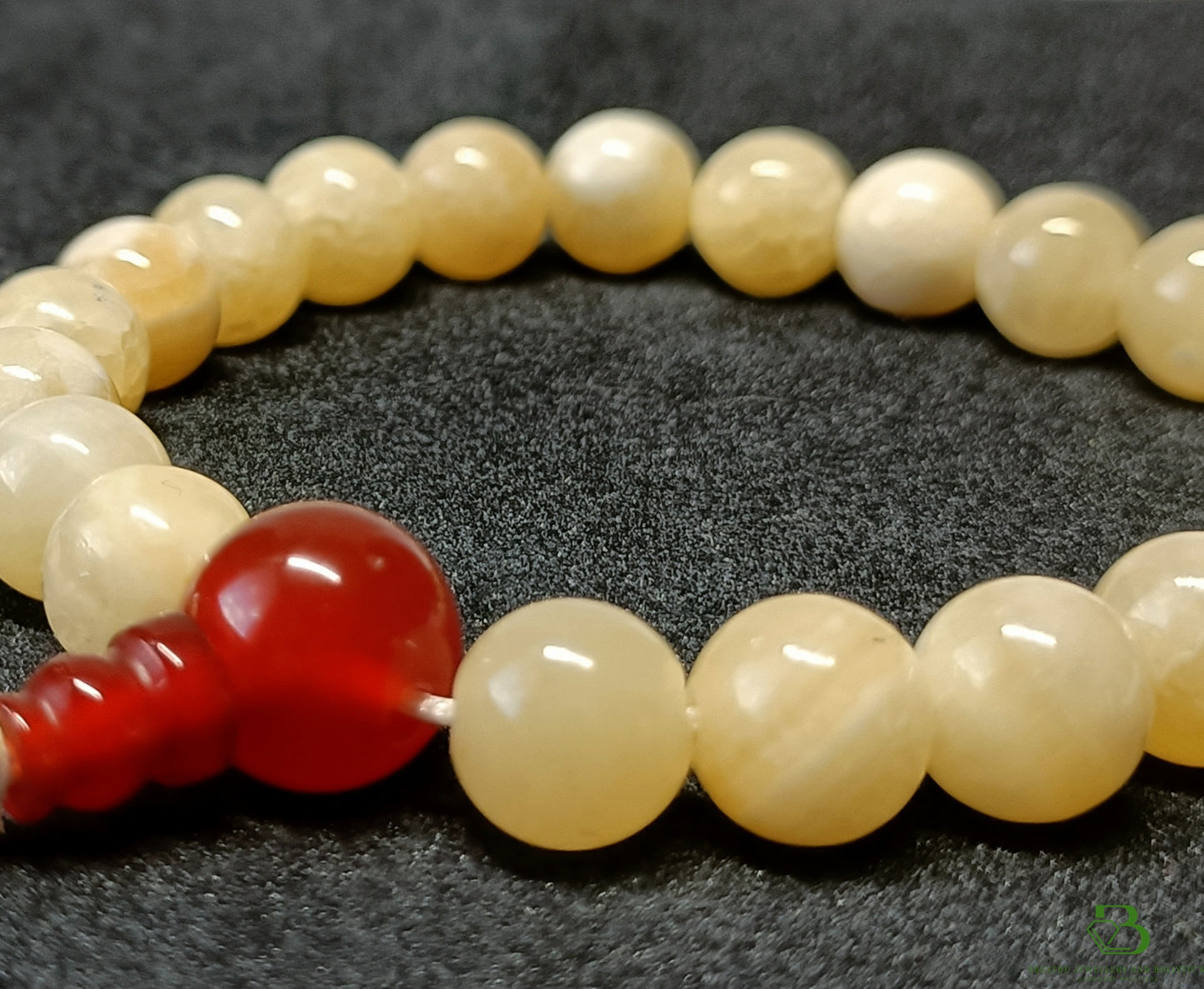 Marbled Quartz Gemstone Mala Bracelet