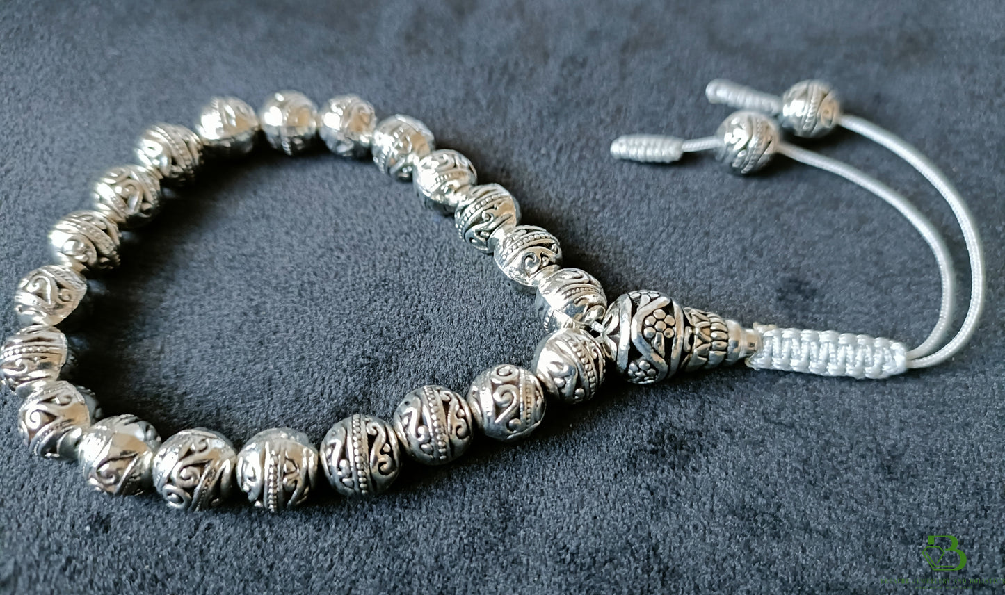 Silver Plated Mala Bracelet