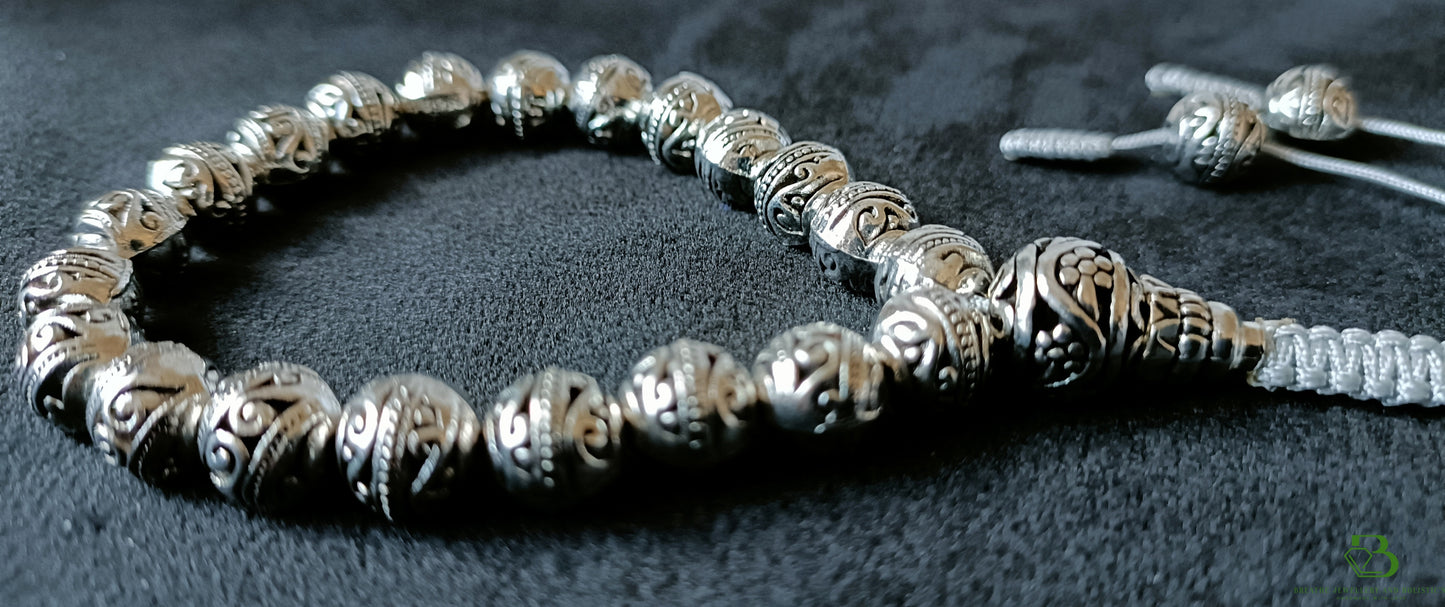 Silver Plated Mala Bracelet