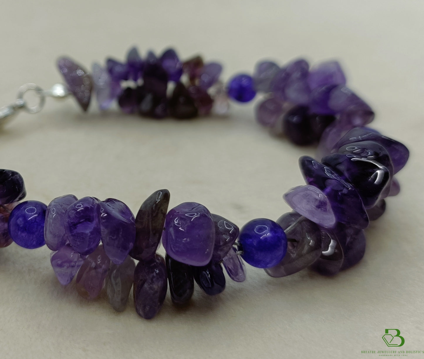 Amethyst Chip Gemstone Bracelet