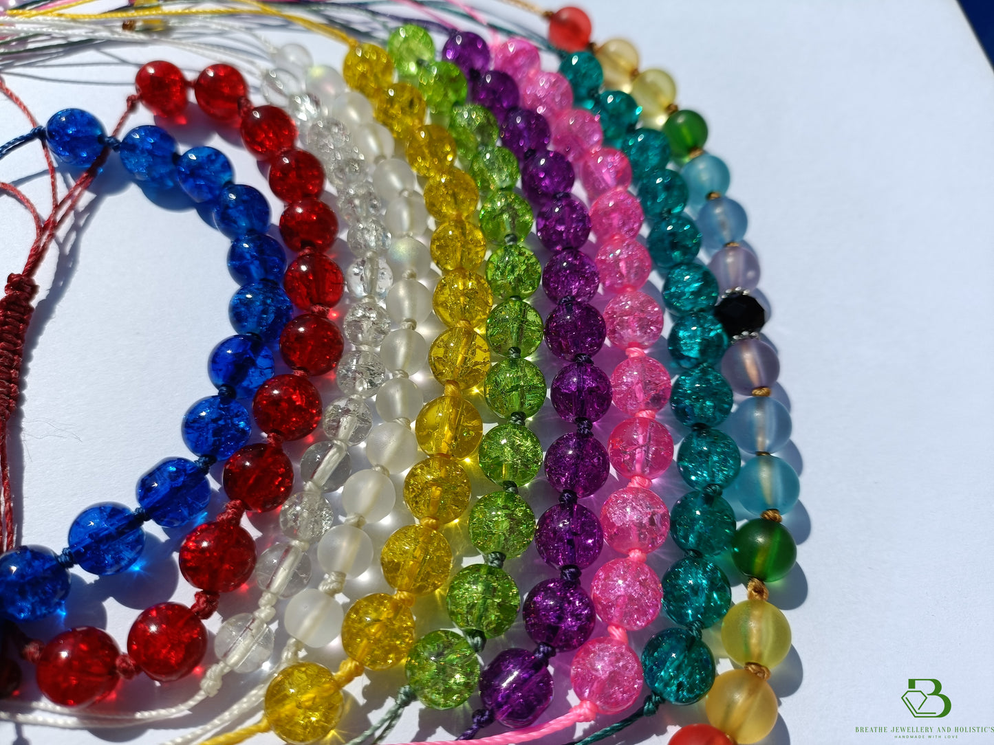 Colourful Glass Beaded Bracelets