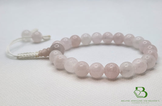 Rose Quartz Mala Bracelet - Breathe Jewellery and Holistic's