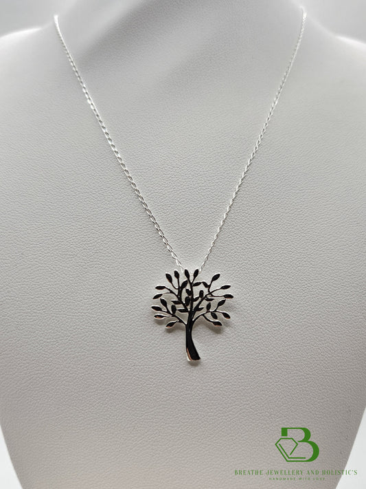 Sterling Silver Tree Of Life Pendant - Close View