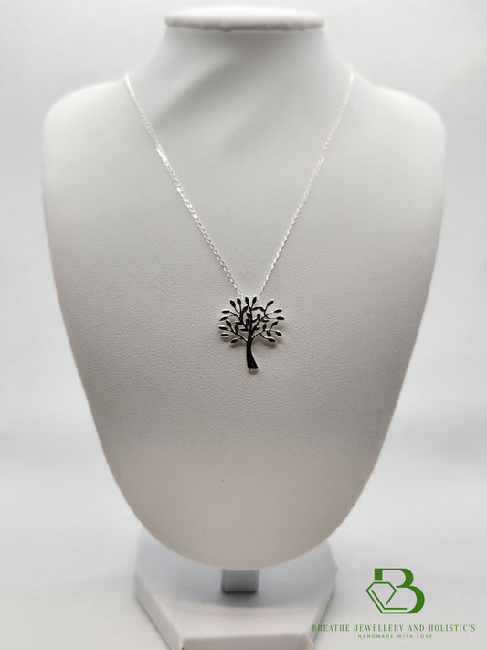 Sterling Silver Tree Of Life Pendant - On Display