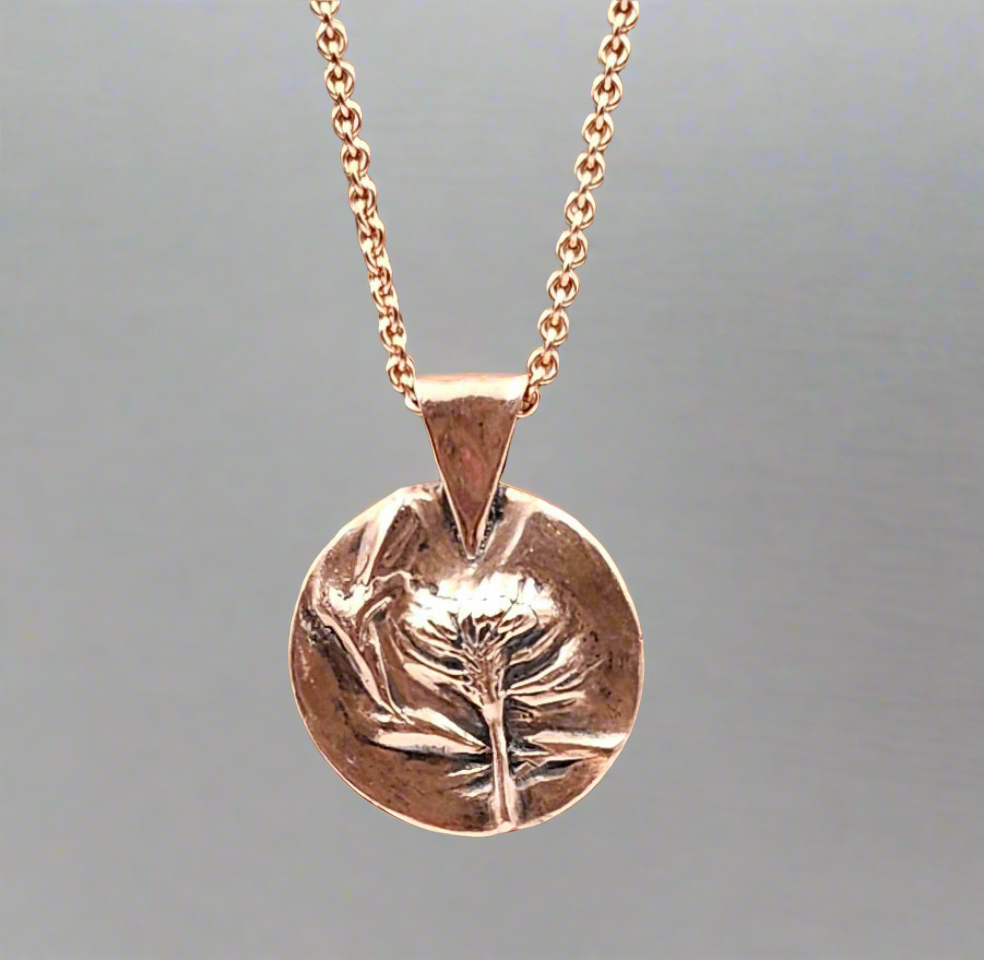 'Clover' Handmade Copper Metal Clay Pendants