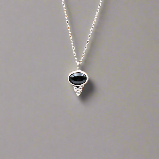 Handmade Sterling Silver Iolite Pendant