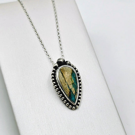 Sterling Silver and Royston Turquoise pendant