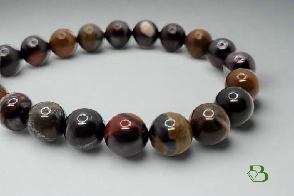 Tiger Iron Gemstone Mala Bracelet - Breathe Jewellery and Holistic's