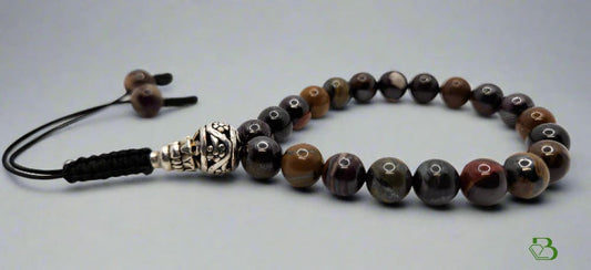 Tiger Iron Gemstone Mala Bracelet - Breathe Jewellery and Holistic's