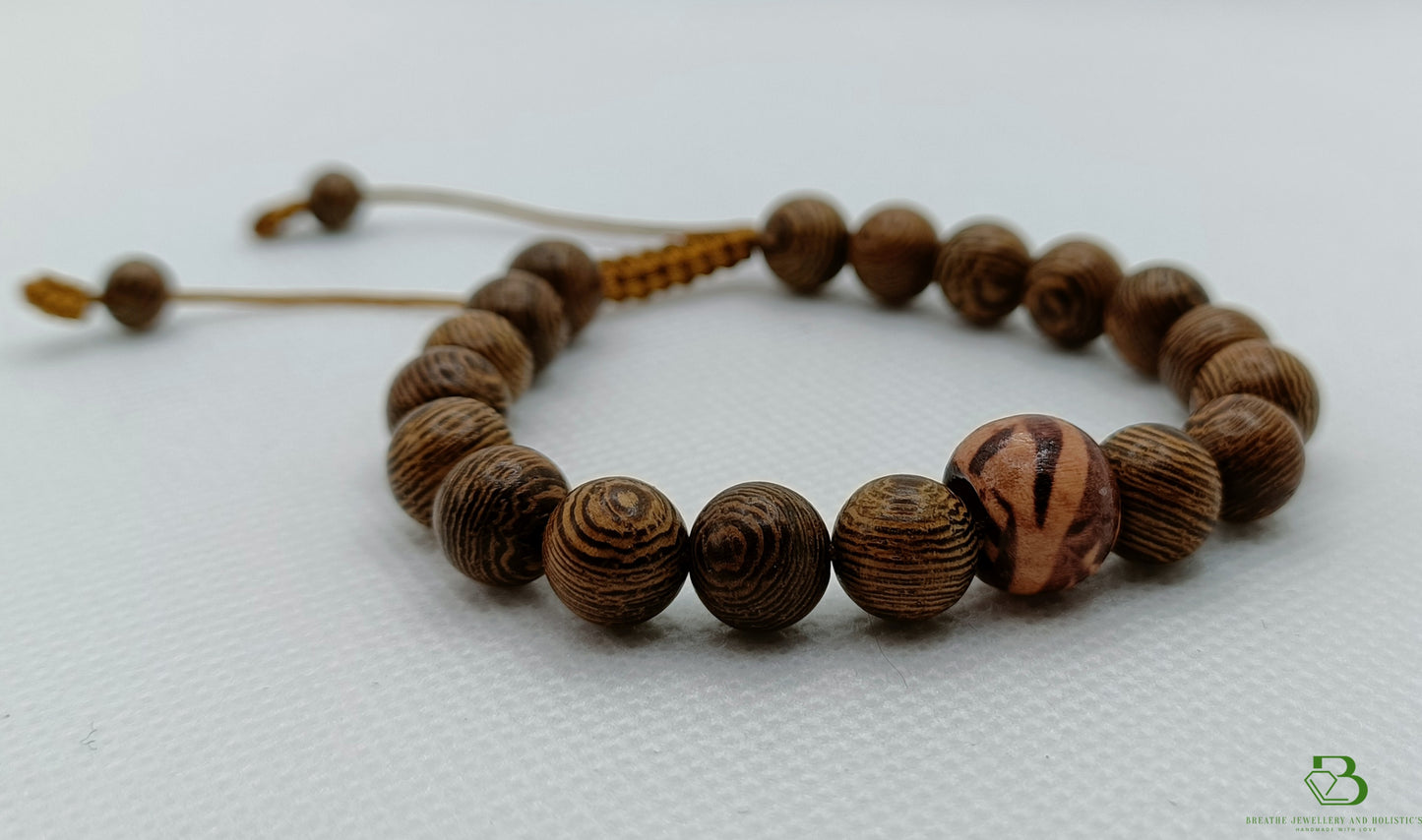 Natural Wooden Bead Bracelets